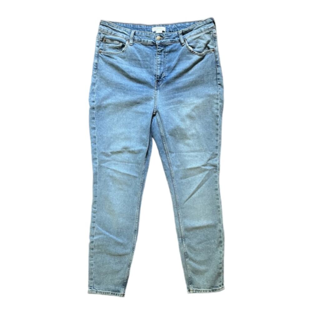 H&M High Rise Stretchy Skinny Jeans in Light wash SZ 16